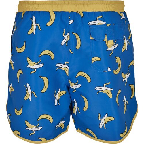 Urban Classics Pattern Retro Swim Shorts banana aop S