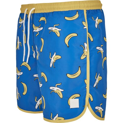 Urban Classics Pattern Retro Swim Shorts banana aop S