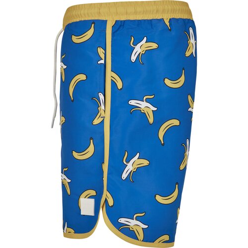 Urban Classics Pattern Retro Swim Shorts banana aop S