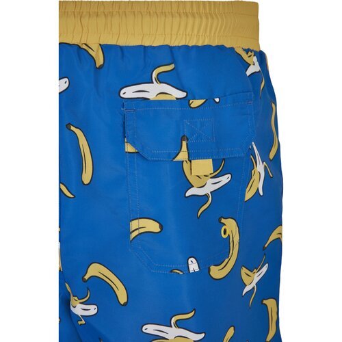 Urban Classics Pattern Retro Swim Shorts banana aop S