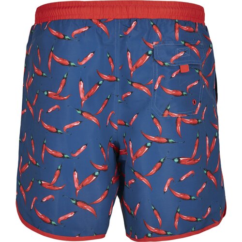Urban Classics Pattern Retro Swim Shorts pepperoni aop XL