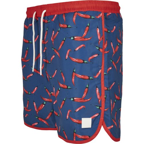 Urban Classics Pattern Retro Swim Shorts pepperoni aop XL