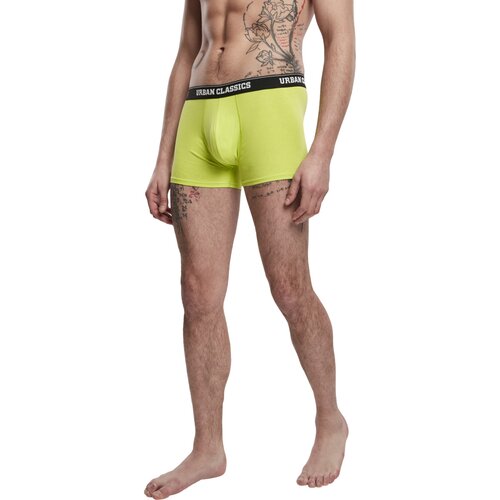 Urban Classics Boxer Shorts 3-Pack island aop/lime/grey 3XL