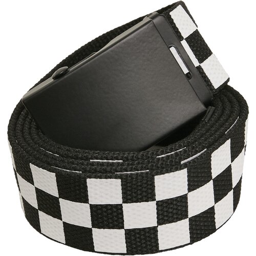 Urban Classics Adjustable Checker Belt black/white one size