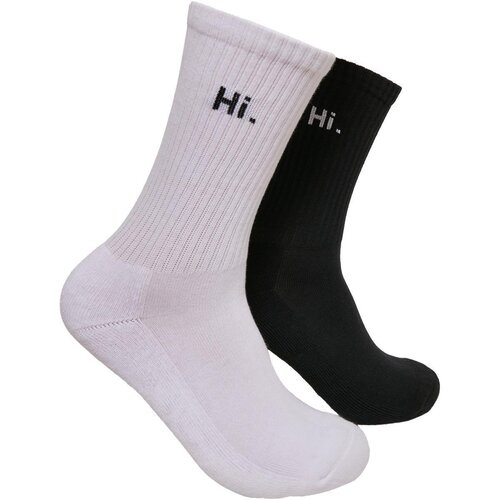 Mister Tee HI - Bye Socks short 2-Pack black/white 47-50