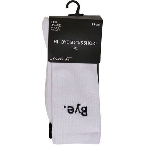 Mister Tee HI - Bye Socks short 2-Pack black/white 47-50