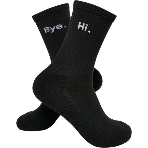 Mister Tee HI - Bye Socks short 2-Pack black/white 47-50