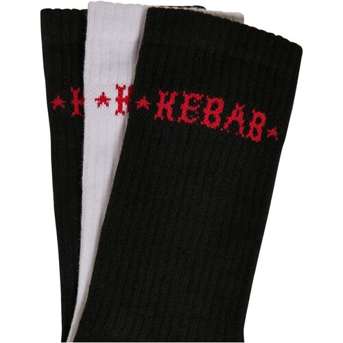 Mister Tee Kebab Socks 3-Pack black/white 35-38