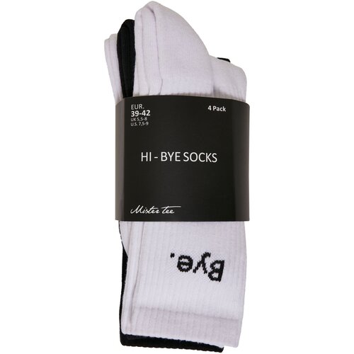 Mister Tee HI - Bye Socks 4-Pack black/white 39-42