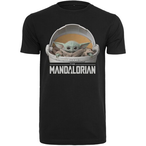 Merchcode Baby Yoda Mandalorian Logo Tee black XXL