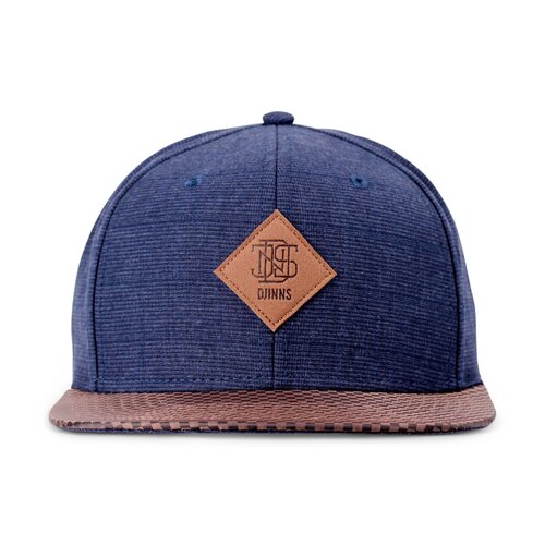 Djinns 6 Panel Snapback Cap GlenCheck navy