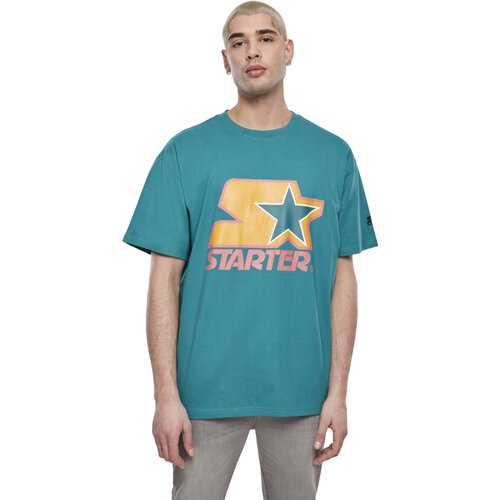 Starter Colored Logo Tee green/yellow/rose L