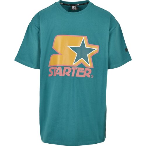 Starter Colored Logo Tee green/yellow/rose L