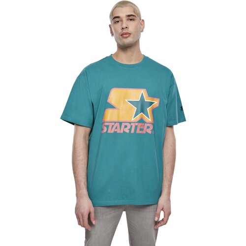 Starter Colored Logo Tee green/yellow/rose M