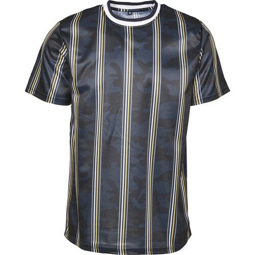 Southpole Thin Vertical Stripes AOP T-Shirt navy L