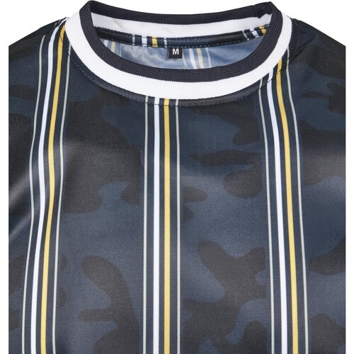 Southpole Thin Vertical Stripes AOP T-Shirt navy L