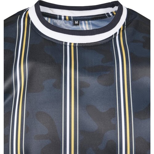 Southpole Thin Vertical Stripes AOP T-Shirt navy XXL