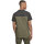 Southpole Color Block Tech Tee marled olive S