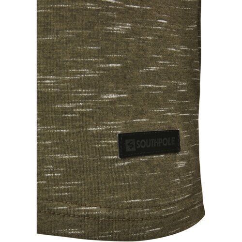 Southpole Color Block Tech Tee marled olive XL