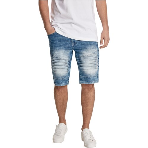 Southpole Biker Denim Shorts lt.sand blue 38