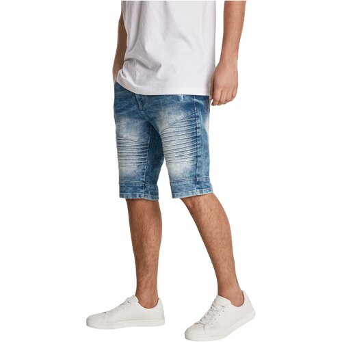 Southpole Biker Denim Shorts lt.sand blue 38