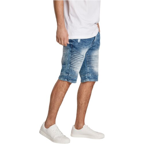 Southpole Biker Denim Shorts lt.sand blue 38