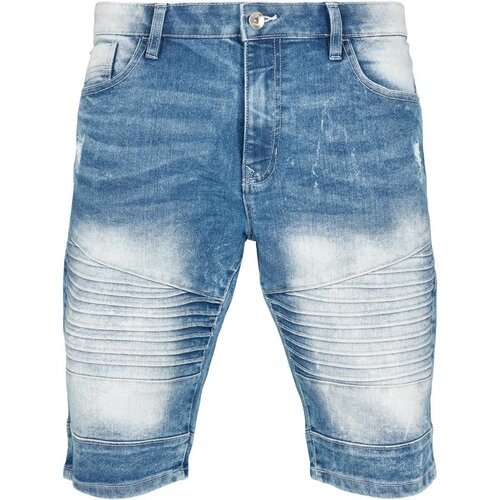 Southpole Biker Denim Shorts lt.sand blue 38