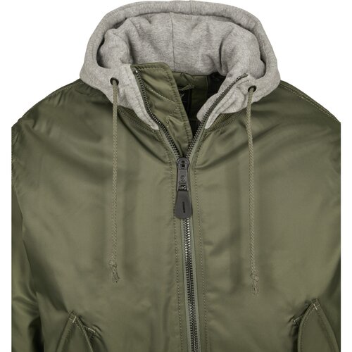 Brandit Hooded MA1 Bomber Jacket olive/grey XXL