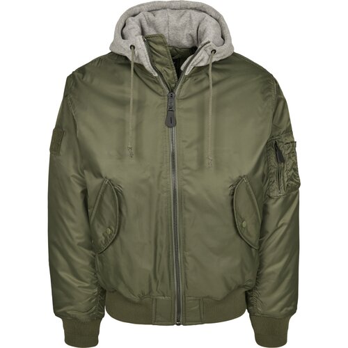 Brandit Hooded MA1 Bomber Jacket olive/grey XXL