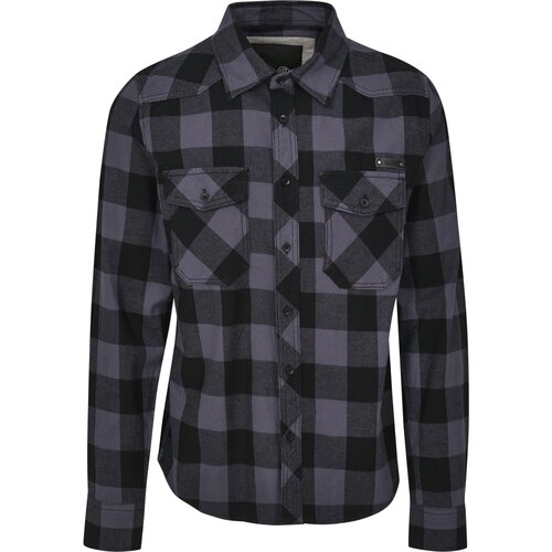 Brandit Checked Shirt black/charcoal  7XL