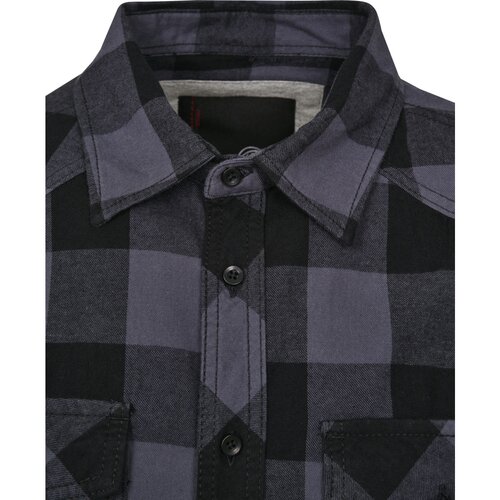 Brandit Checked Shirt black/charcoal  7XL