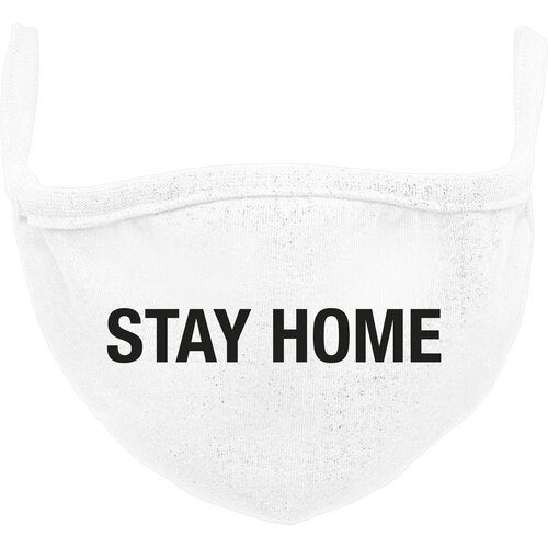 Mister Tee Face Mask Stay Home white