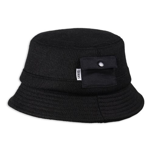 Djinns Bucket Hat R/L Knit Black