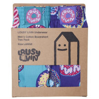 Lousy Livin Boxershorts "Donut 2Pack" Jade / Liberty XL