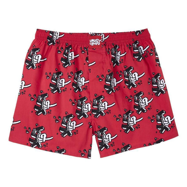 Lousy Livin Boxershorts "Smash" Red S