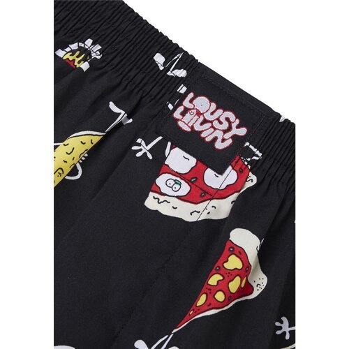 Lousy Livin Boxershorts Pizza Black M