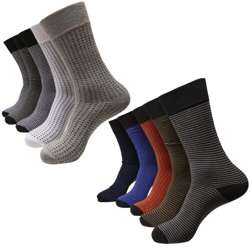 Urban Classics Stripes and Dots Socks 5-Pack
