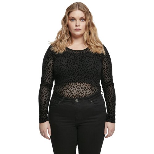 Urban Classics Ladies Flock Lace Body black 5XL