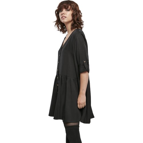 Urban Classics Ladies Babydoll Shirt Dress black XS