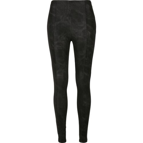 Urban Classics Ladies Washed Faux Leather Pants black 3XL