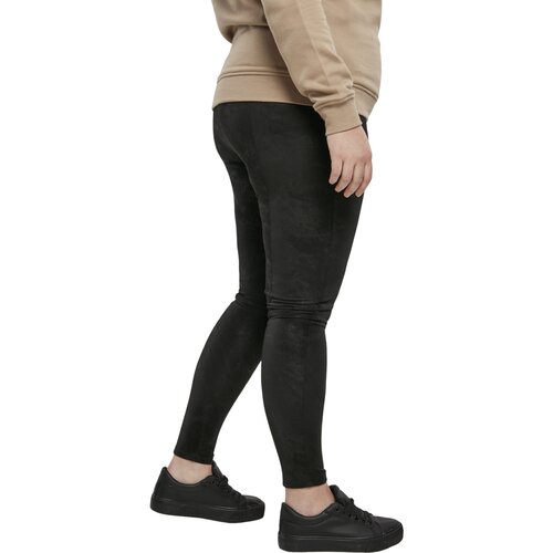 Urban Classics Ladies Washed Faux Leather Pants black 3XL