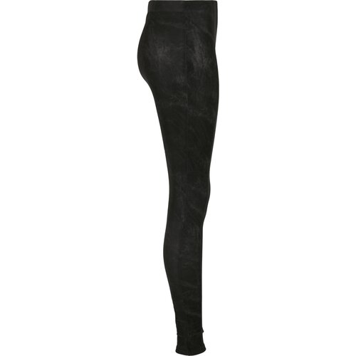 Urban Classics Ladies Washed Faux Leather Pants black XXL