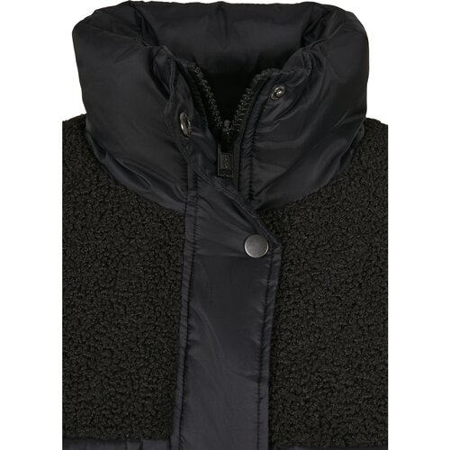 Urban Classics Ladies Sherpa Mix Puffer Jacket black 3XL