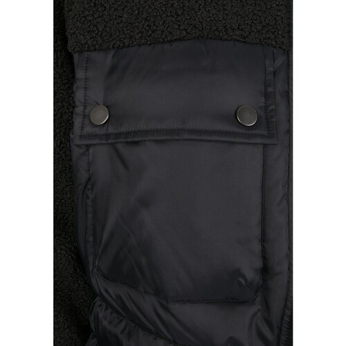 Urban Classics Ladies Sherpa Mix Puffer Jacket black 5XL