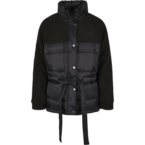 Urban Classics Ladies Sherpa Mix Puffer Jacket black XS