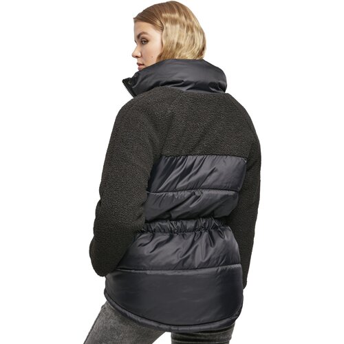 Urban Classics Ladies Sherpa Mix Puffer Jacket black XS