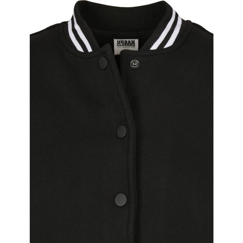 Urban Classics Ladies Organic Inset College Sweat Jacket black/white S
