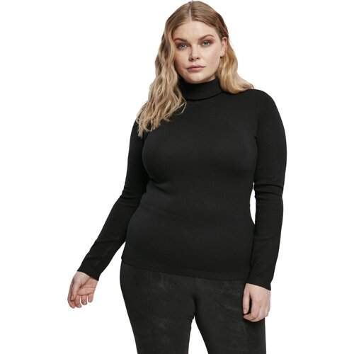 Urban Classics Ladies Basic Turtleneck Sweater black 3XL