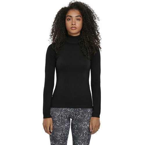 Urban Classics Ladies Basic Turtleneck Sweater black S