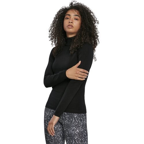 Urban Classics Ladies Basic Turtleneck Sweater black XS